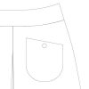 Emily Culottes PDF Pattern Slanted Patch Pocket with button closure