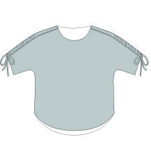 Carey Top PDF Sewing Pattern Line Drawing Front View