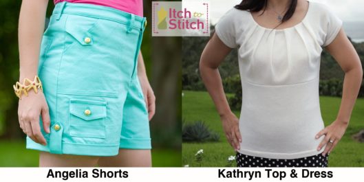 Itch to Stitch Pattern Releases - Angelia Short and Kathryn Top & Dress PDF Sewing Pattern