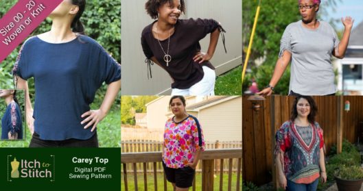 Carey Top PDF Sewing Pattern Released