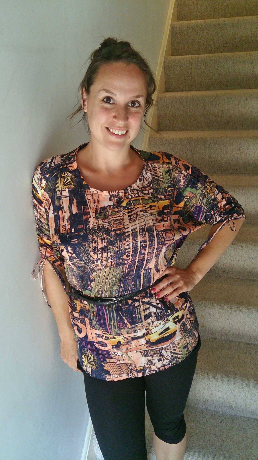 Stacey in her Carey Top - PDF Sewing Pattern