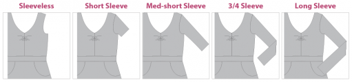 Davina Dress PDF Sewing Pattern - Sleeve Variations