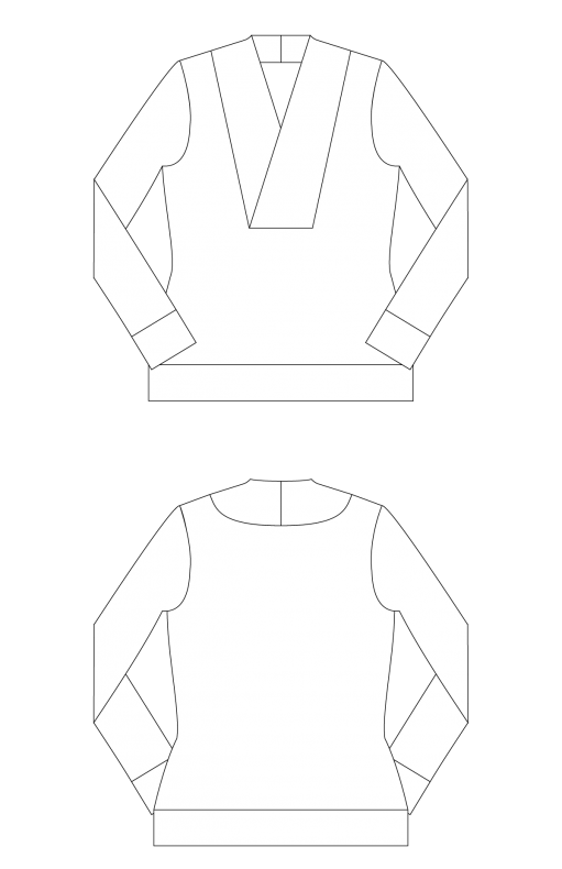 Irena-Knit-Top-PDF-Sewing-Pattern-Line-Drawings