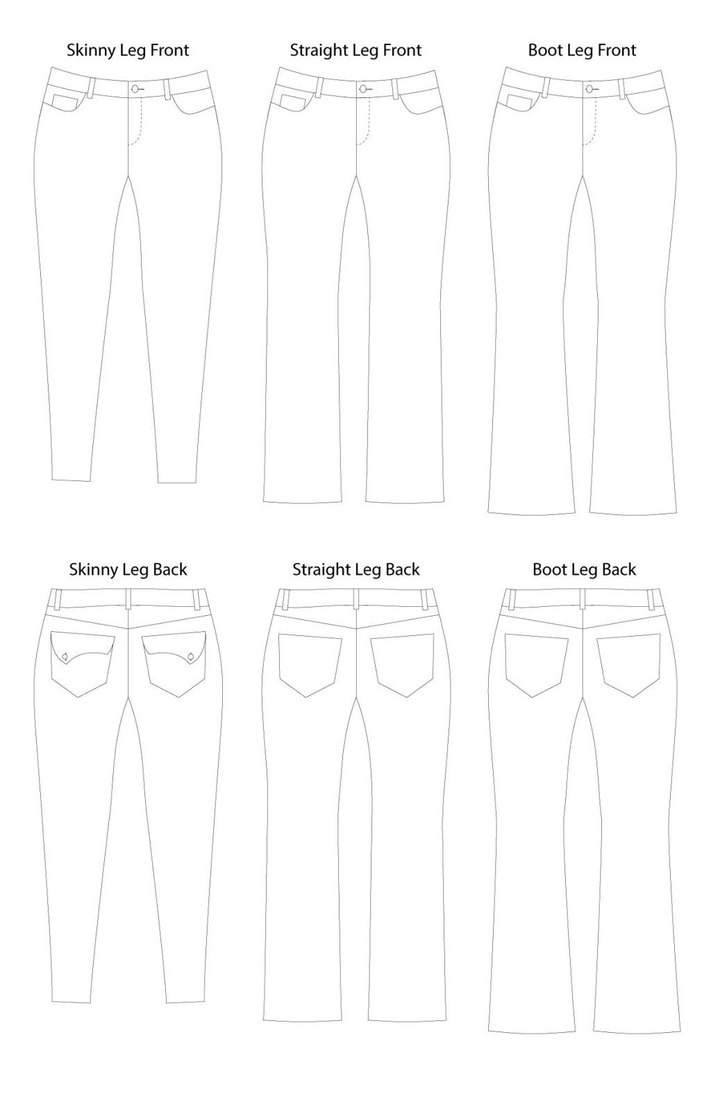 Liana Stretch Jeans Digital Sewing Pattern (PDF) Itch to Stitch