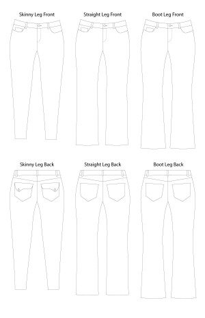 Liana Stretch Jeans Digital Sewing Pattern (PDF) | Itch to Stitch