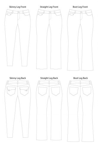 Liana Stretch Jeans Digital Sewing Pattern (PDF) | Itch to Stitch