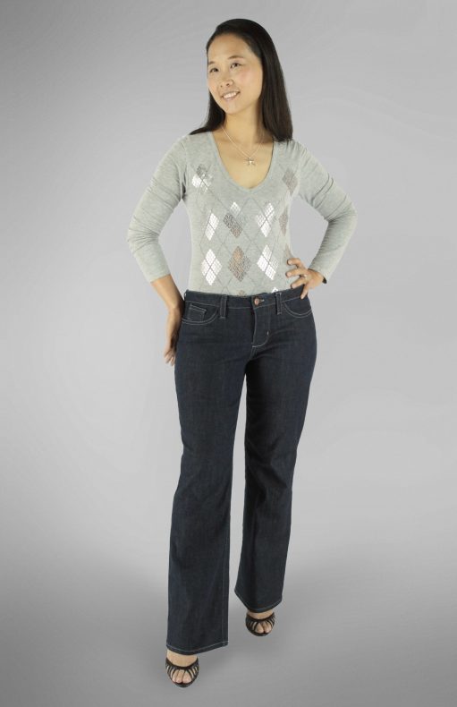 Liana Stretch Jeans PDF Sewing Pattern Straight Leg Option