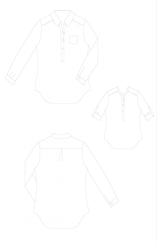 Mila-Shirt-PDF-Sewing-Pattern-Line-Drawings
