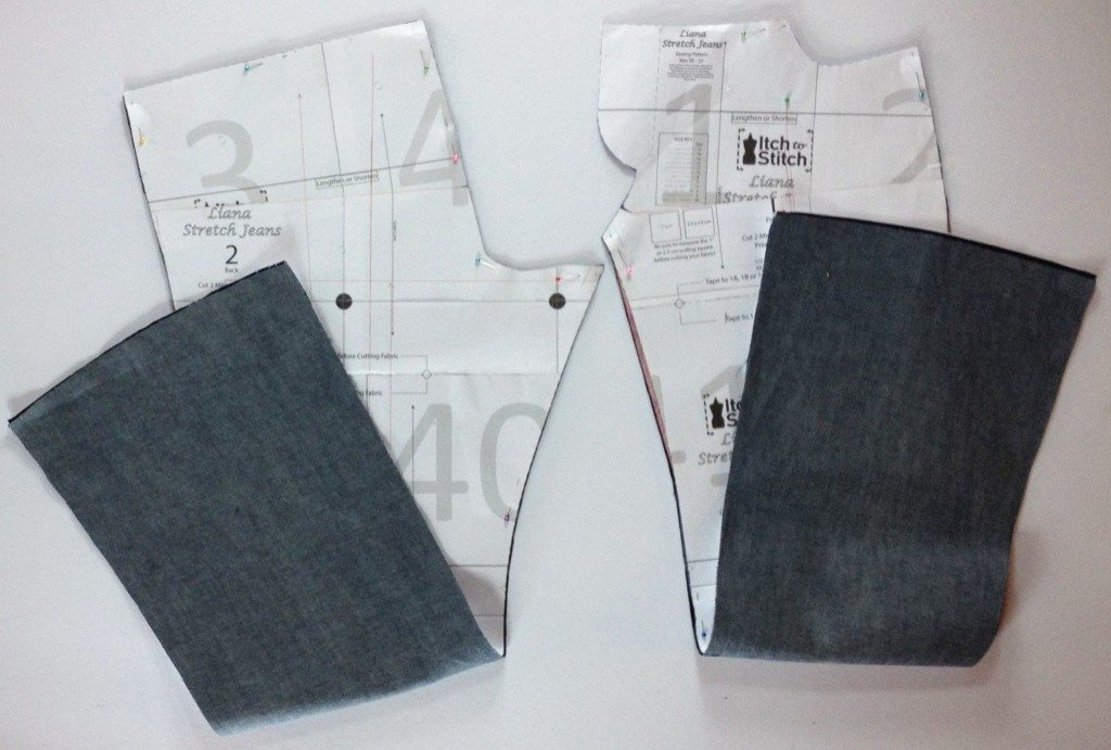 Liana Stretch Jeans Sewalong Day 6 Fabric Cut