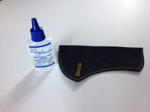 fray check buttonholes