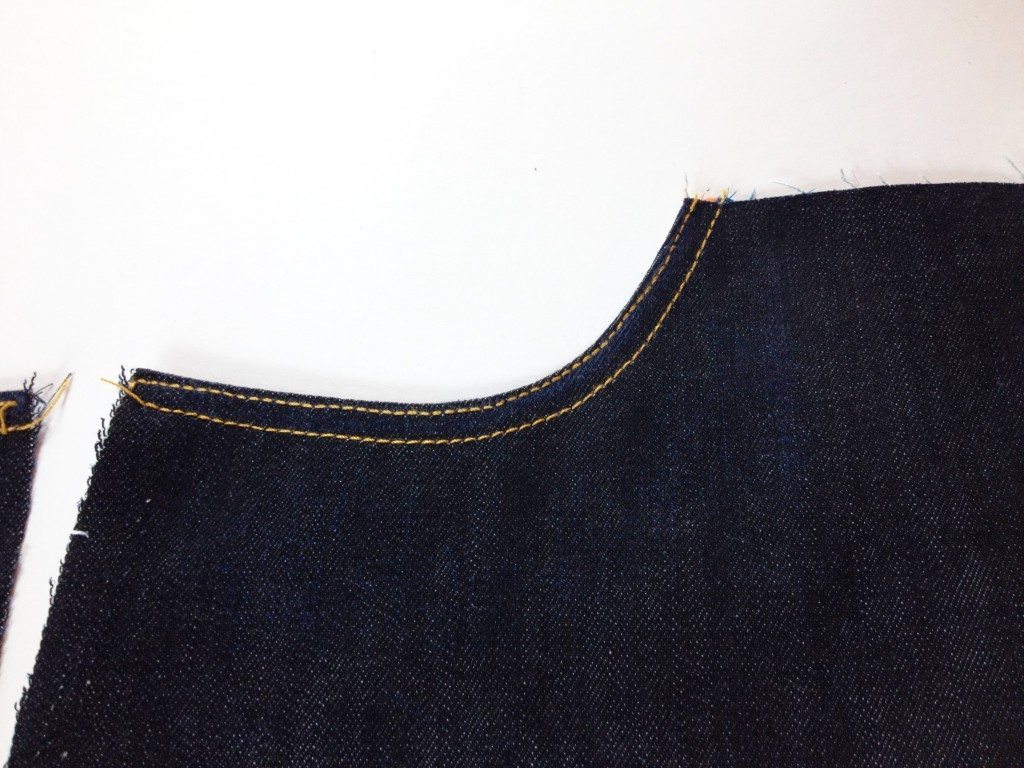 Liana Stretch Jeans Sewalong Day 6 Topstitch opening