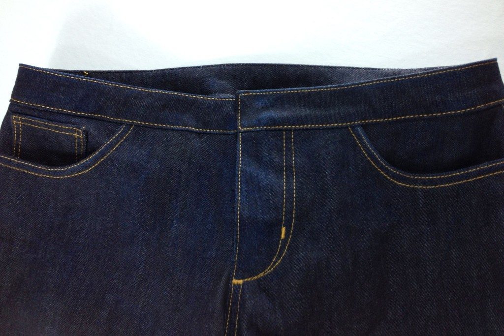 Liana Stretch Jeans Sewalong Day 9 topstitch waistband