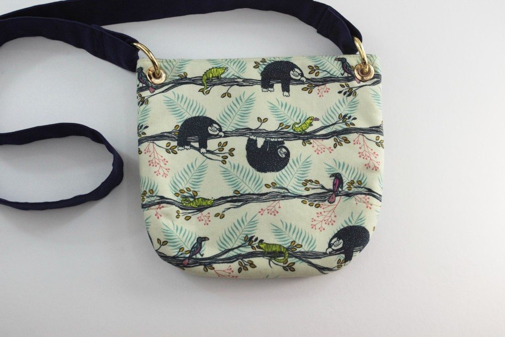 Gatherer Crossbody Bag by Noodle Head in Cotton + Steel Honeymoon Lazy Day Fabric