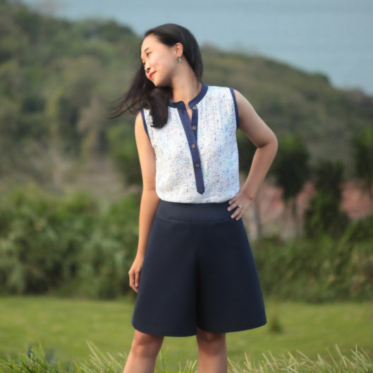 Style Maker Fabrics Spring Canvas Blog Tour - Mila Shirt & Emily Culottes