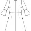 Itch to Stitch Sirena Dress PDF Sewing Pattern Sleeve Flounce Option - Front