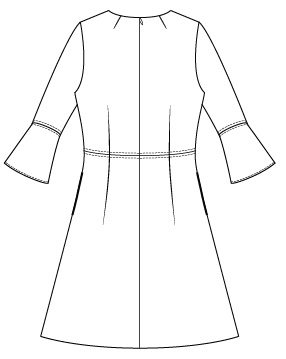 Itch to Stitch Sirena Dress PDF Sewing Pattern Sleeve Flounce Option