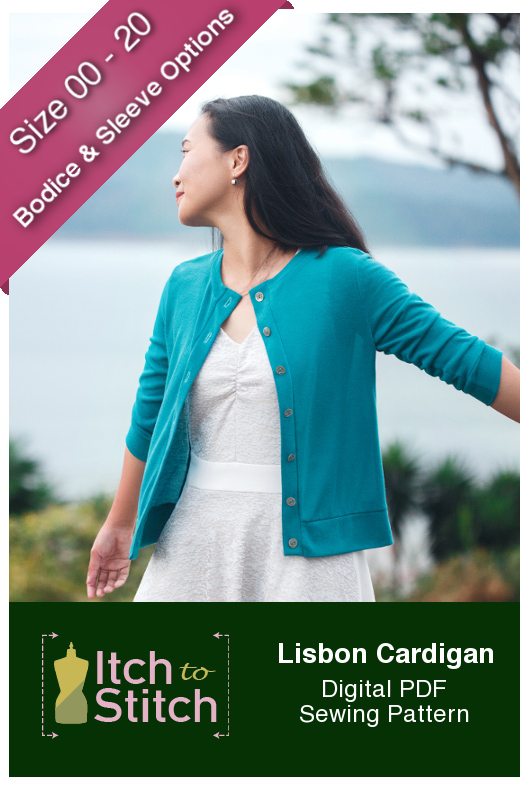 Itch to Stitch Lisbon Cardigan PDF Sewing Pattern