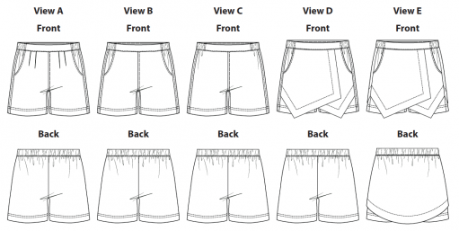 Itch to Stitch Belize Shorts & Skort PDF Sewing Pattern