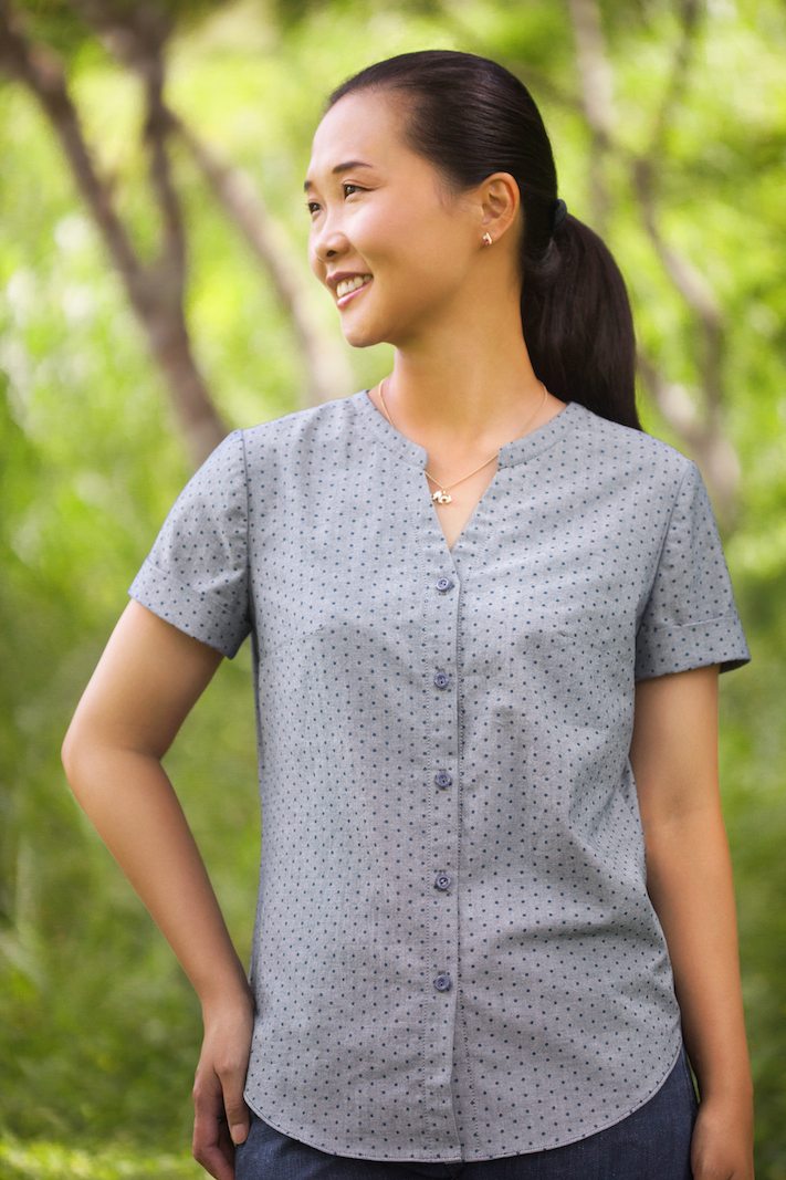 Womens collared shirt clearance pattern