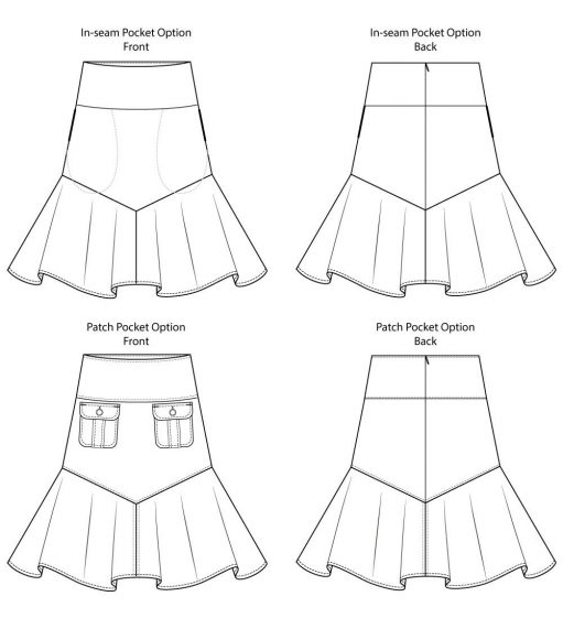 Vientiane Skirt Digital Sewing Pattern (PDF) | Itch to Stitch