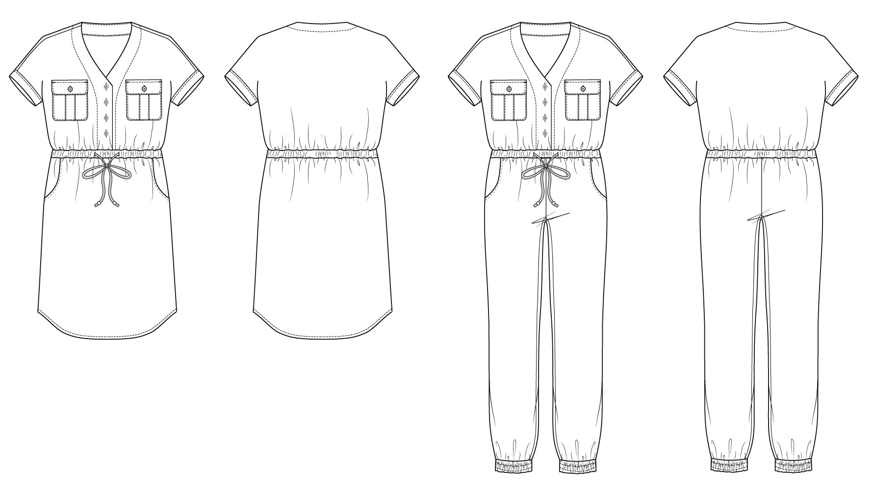 Anza Jumpsuit & Dress Digital Sewing Pattern (PDF)