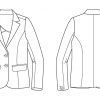 Itch to Stitch La Paz Jacket Sewing Pattern Line Drawing