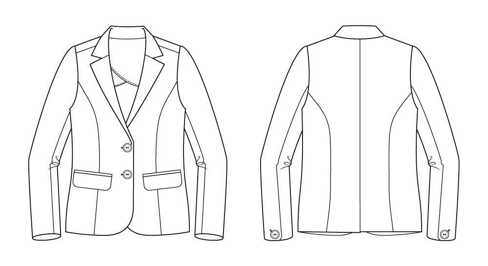 La Paz Jacket Digital Sewing Pattern (PDF) | Itch to Stitch