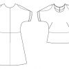 Itch to Stitch Beausoleil Top & Dress Line Drawing