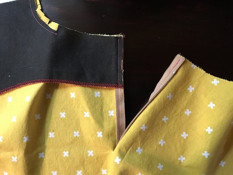 Lapped Zipper with Facing Photo Tutorial