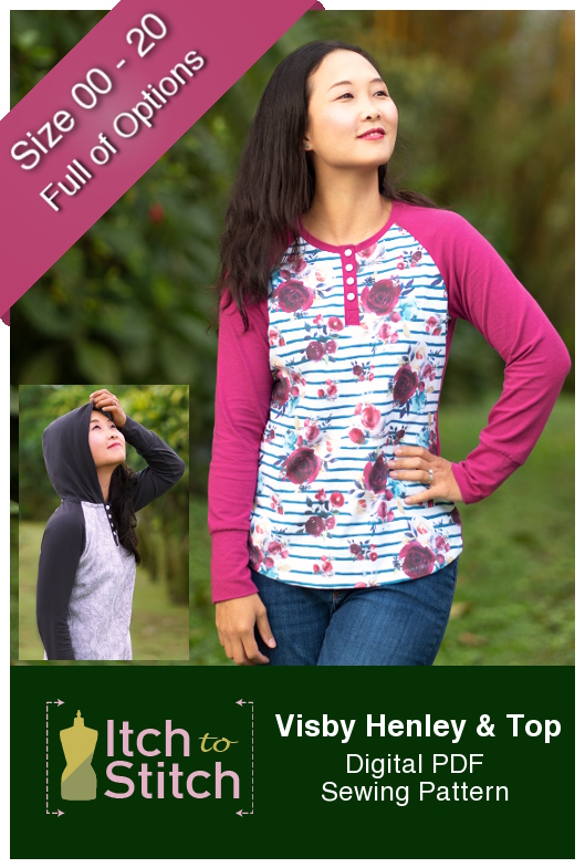 Itch to Stitch Visby Henley & Top PDF Sewing Pattern