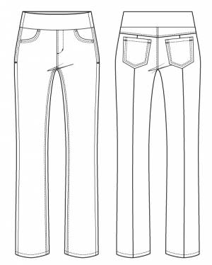 Mountain View Pull-on Jeans Digital Sewing Pattern (PDF) | Itch to Stitch