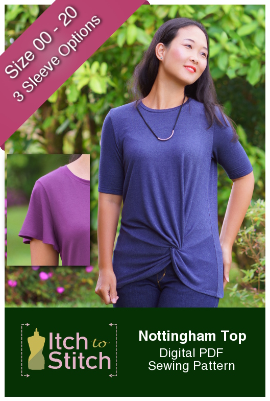 Itch to Stitch Nottingham Top PDF Sewing Pattern