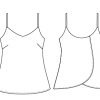 Itch to Stitch Crystal Cove Cami Line Drawing