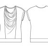 Itch to Stitch Plitvice Top PDF Sewing Pattern Line Drawing