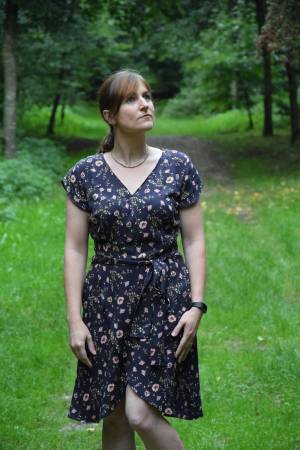 New Sewing Pattern: Petaluma Faux Wrap Dress | Itch to Stitch