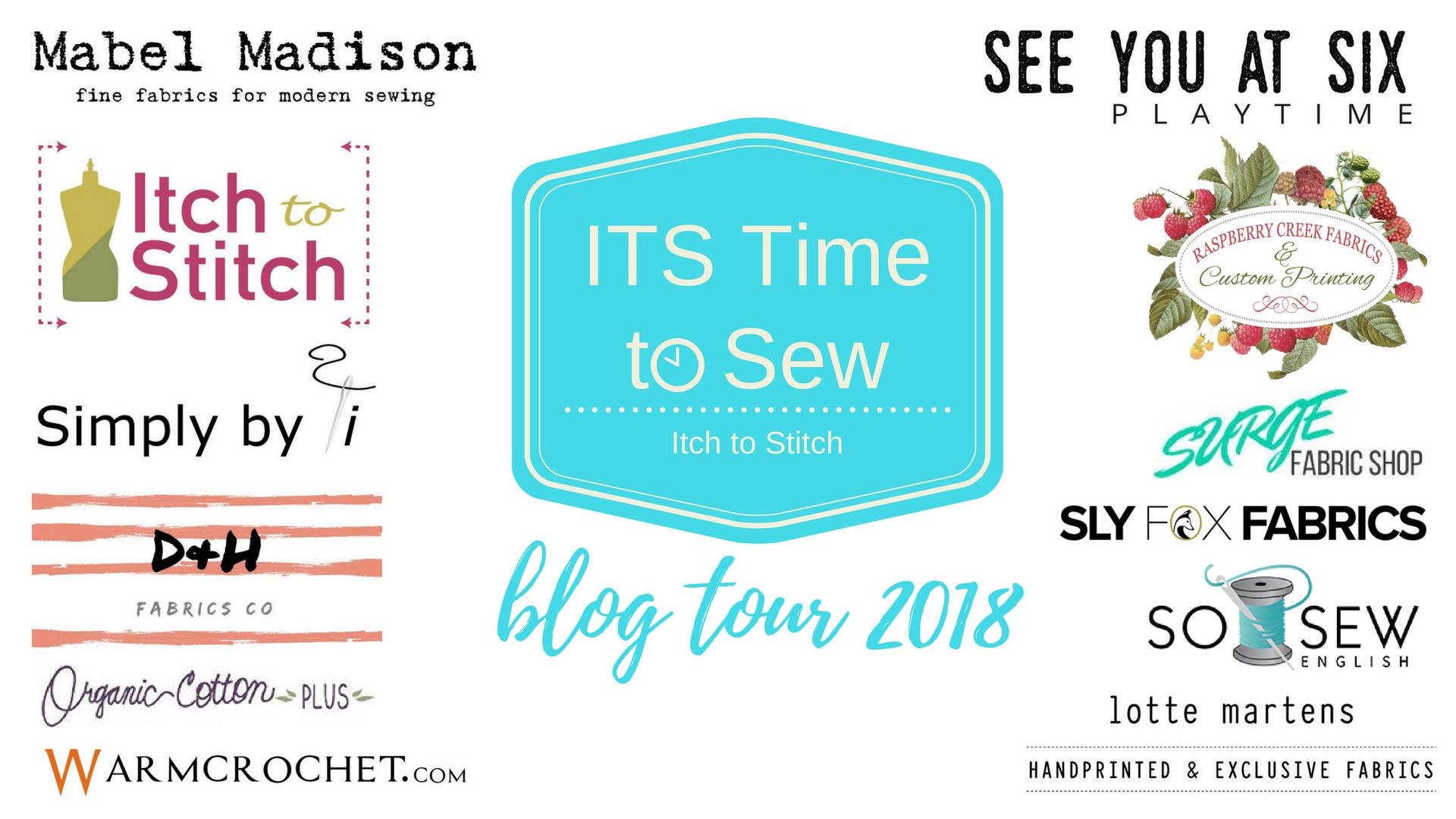 Itch to Stitch ITS Time to Sew Blog Tour sponsors