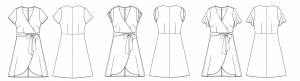 Petaluma Faux Wrap Dress Digital Sewing Pattern (PDF) | Itch to Stitch