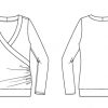 Itch to Stitch Medellin Top PDF Sewing Pattern Line Drawings