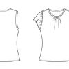 Itch to Stitch Isidro Top PDF Sewing Pattern Line Drawing
