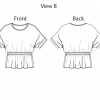 Itch to Stitch Melrose Top and Dress PDF Sewing Pattern Line Drawing