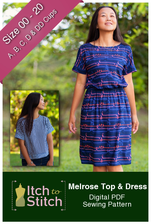 Itch to Stitch Melrose Top and Dress PDF Sewing Pattern