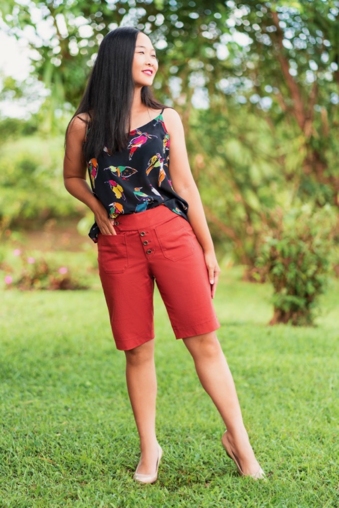 Itch to Stitch Hermosa Shorts PDF Sewing Pattern Long Length 1