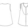 Itch to Stitch Kauai Top PDF Sewing Pattern Line Drawings