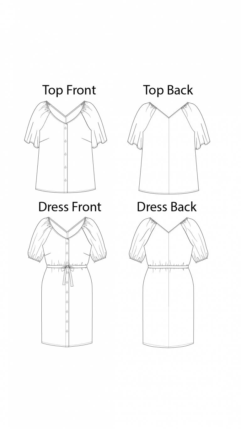 New Pattern: Kosice Top & Dress | Itch to Stitch