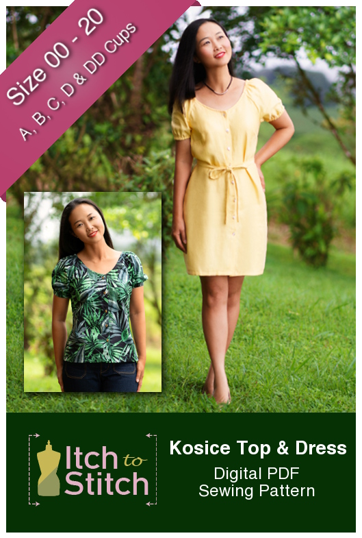 Itch to Stitch Kosice Top & Dress PDF Sewing Pattern