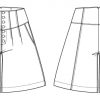 Itch to Stitch Gobi Culottes PDF Sewing Pattern Line Drawings