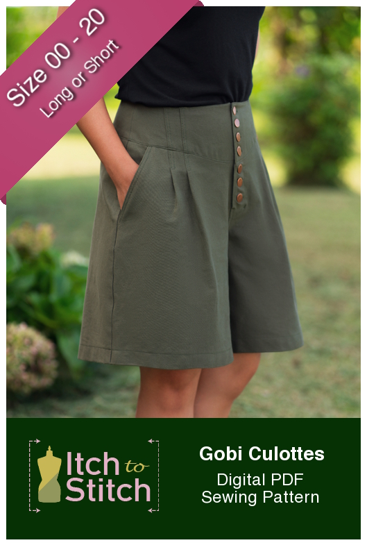 Itch to Stitch Gobi Culottes PDF Sewing Pattern