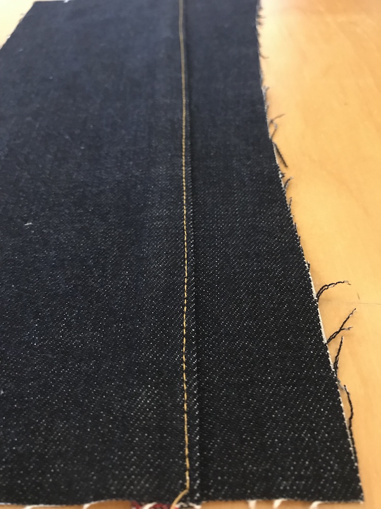 Step by Step how to sew a faux flat-felled seam