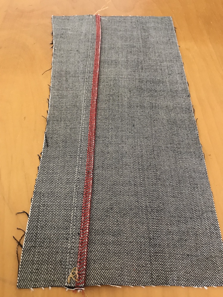 Step by Step how to sew a faux flat-felled seam