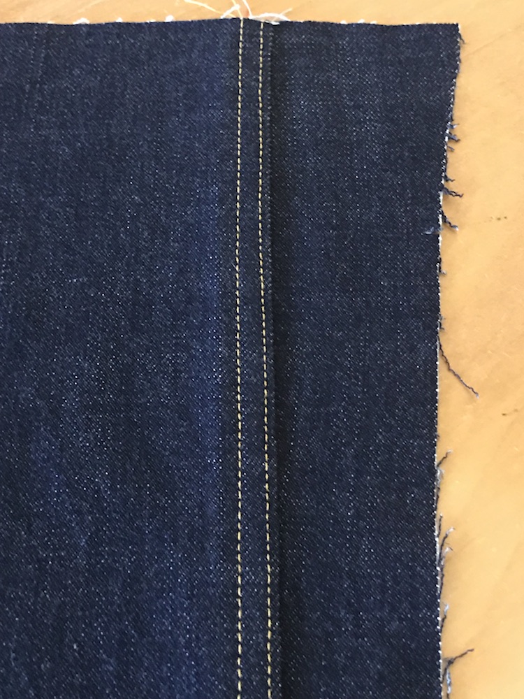 Step by Step how to sew a faux flat-felled seam